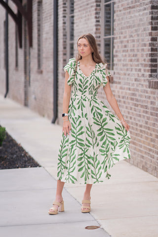 Palm Tree Maxi Dress - barndoorboutiquetn