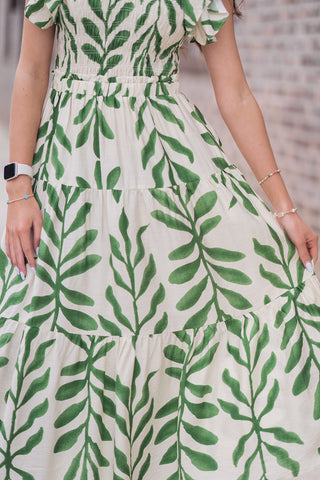 Palm Tree Maxi Dress - barndoorboutiquetn