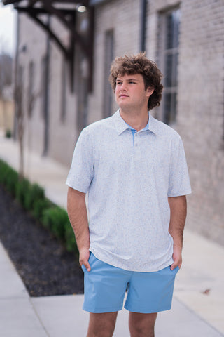 Hunters Hideaway Printed Polo - barndoorboutiquetn