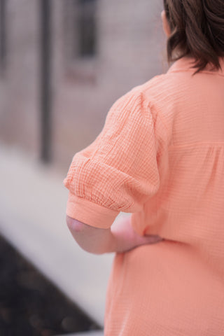 Peachy Keen Blouse - barndoorboutiquetn