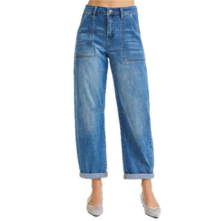 Risen Studio Barrel Jeans - barndoorboutiquetn