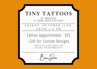 October Tiny Tattoos - barndoorboutiquetn