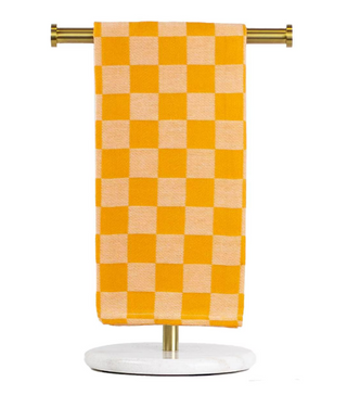 Checkerboard Jacquard Hand Towel - barndoorboutiquetn