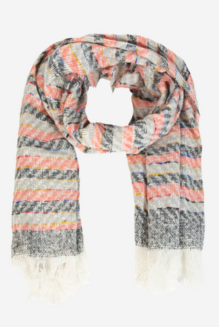 Oblong Striped Winter Scarf - barndoorboutiquetn