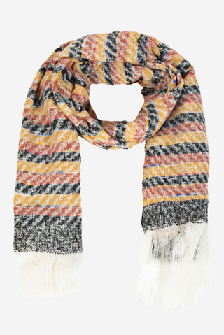 Oblong Striped Winter Scarf - barndoorboutiquetn