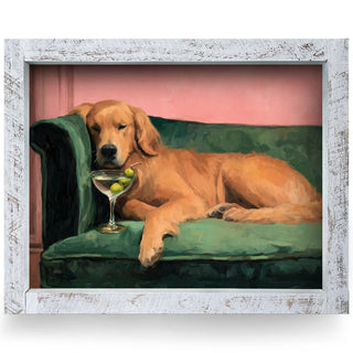 Golden Hour Martini Framed Art
