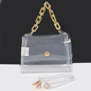 Gilded Gaze Clear Crossbody
