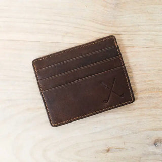 Golf Leather Embossed Slim Wallet - barndoorboutiquetn