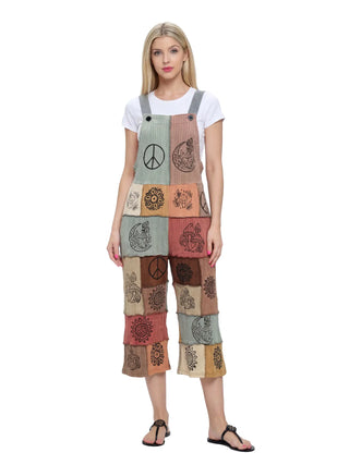 Moonchild Patchwork Overalls - barndoorboutiquetn