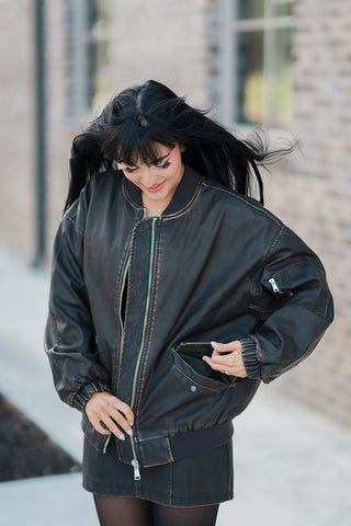 Semisweet Bomber Jacket - barndoorboutiquetn