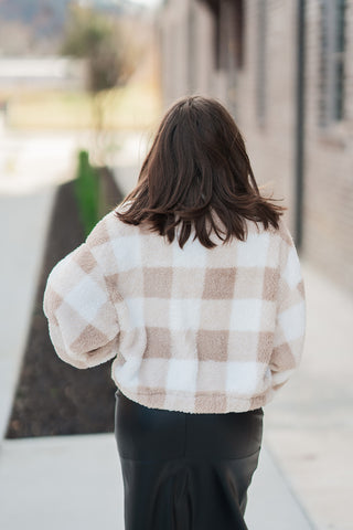 Snow Bunny Plaid Jacket - barndoorboutiquetn