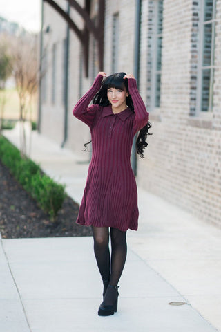 Sugar Plum Sweater Dress - barndoorboutiquetn