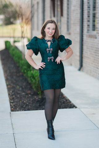 Enchanted Garland Mini Dress - barndoorboutiquetn