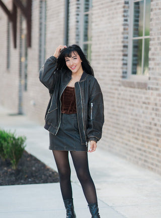 Semisweet Bomber Jacket - barndoorboutiquetn