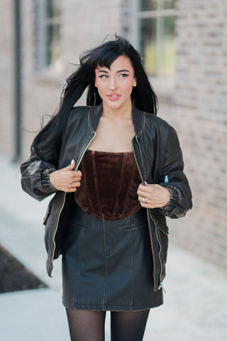 Semisweet Bomber Jacket - barndoorboutiquetn