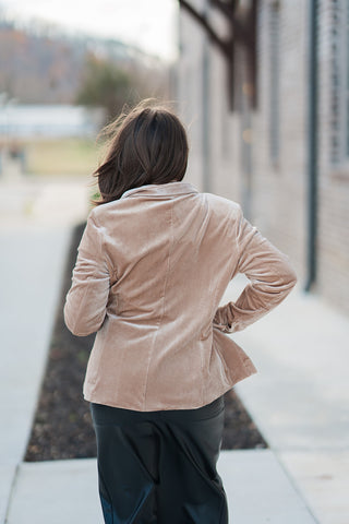 Holiday Cheer Velvet Blazer - barndoorboutiquetn