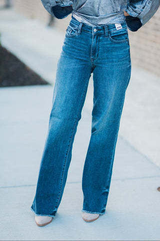 Judy Blue Simone Wide Leg Jeans - barndoorboutiquetn