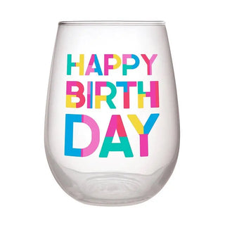 Happy Birthday Wine Glass - barndoorboutiquetn
