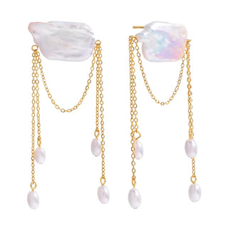 Greer Pearl Dangle Studs