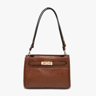 Claire Twist-Lock Shoulder Bag