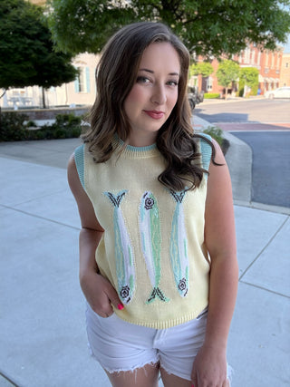 Salty Air Sweater Vest - barndoorboutiquetn