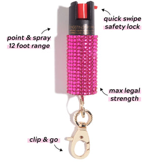 Rhinestone Pepper Spray - barndoorboutiquetn