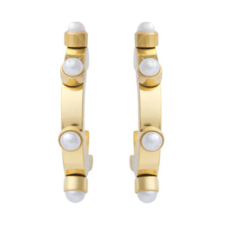 Belle Pearl Hoops