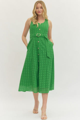 basil green dress Bamboo Twirl Dress in Basil by Kyte Baby