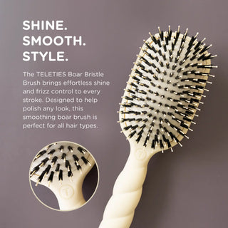 TELETIES Boar Bristle Hair Brush - barndoorboutiquetn