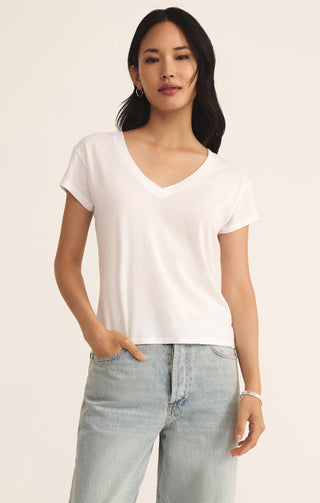 Z Supply Modern V-Neck Tee - barndoorboutiquetn