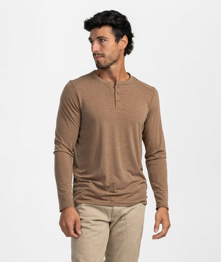 SS Comfort Henley- Walnut