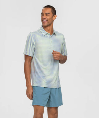 Cahaba Palmetto Stripe Polo - barndoorboutiquetn