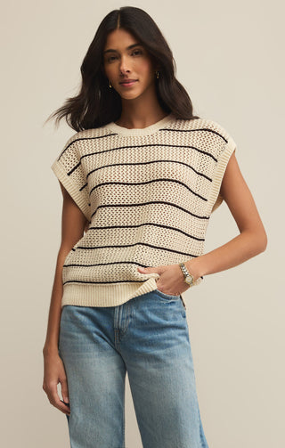 Z Supply Ines Striped Sweater - barndoorboutiquetn