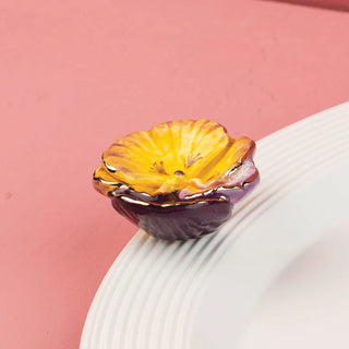 Nora Fleming Mini: Pansy Pop