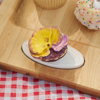 Nora Fleming Mini: Pansy Pop