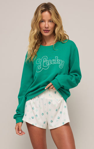 Z Supply Lucky Sweatshirt - barndoorboutiquetn