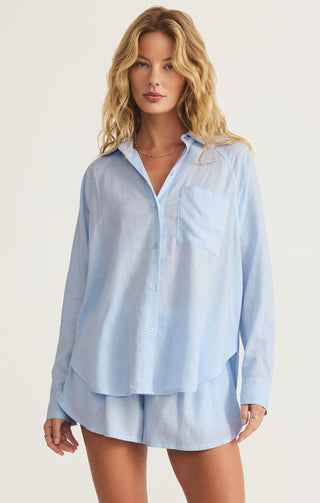 Z Supply The Perfect Linen Top - barndoorboutiquetn