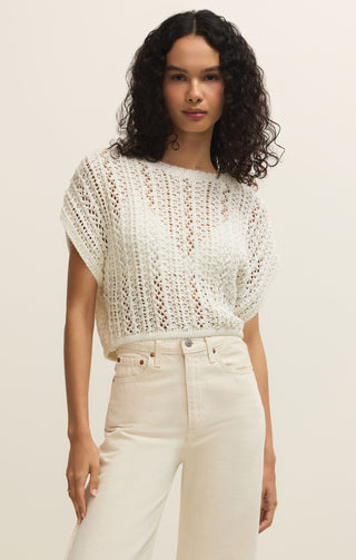 Z Supply Ballast Crochet Top - barndoorboutiquetn